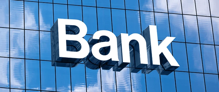 traditional bank glass building
